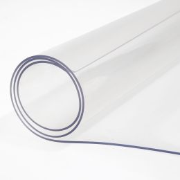 Plastic Table Cover, 46"x96"x0.08", Transparent PVC Table Protector, Rectangle Clear Desk Mat